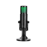 Xtrike Me XMC03 dynamic RGB gaming microphone with USB and XLR output, smart knob, and 12 lighting modes for streaming
