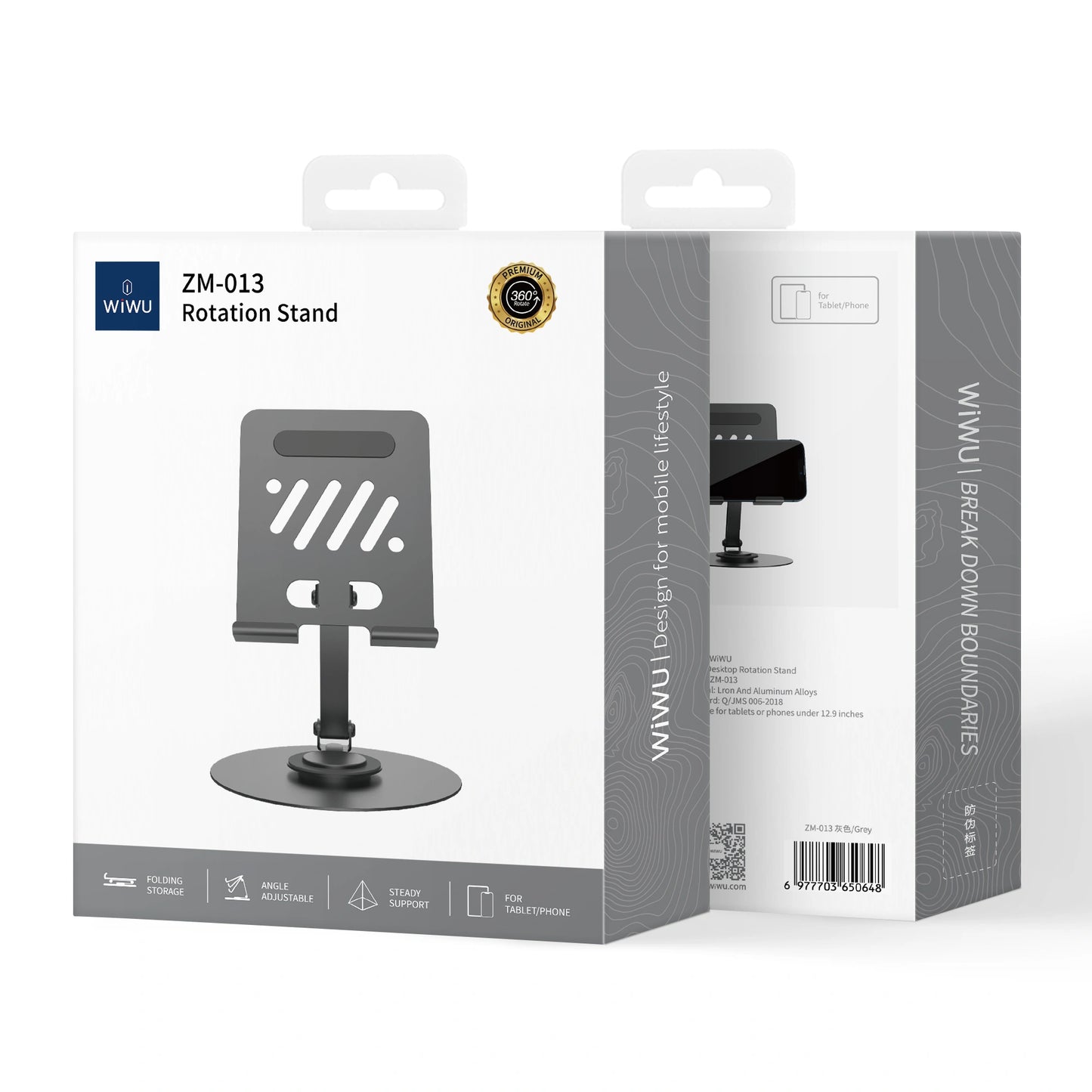 WIWU Rotation Stand packaging on a white background