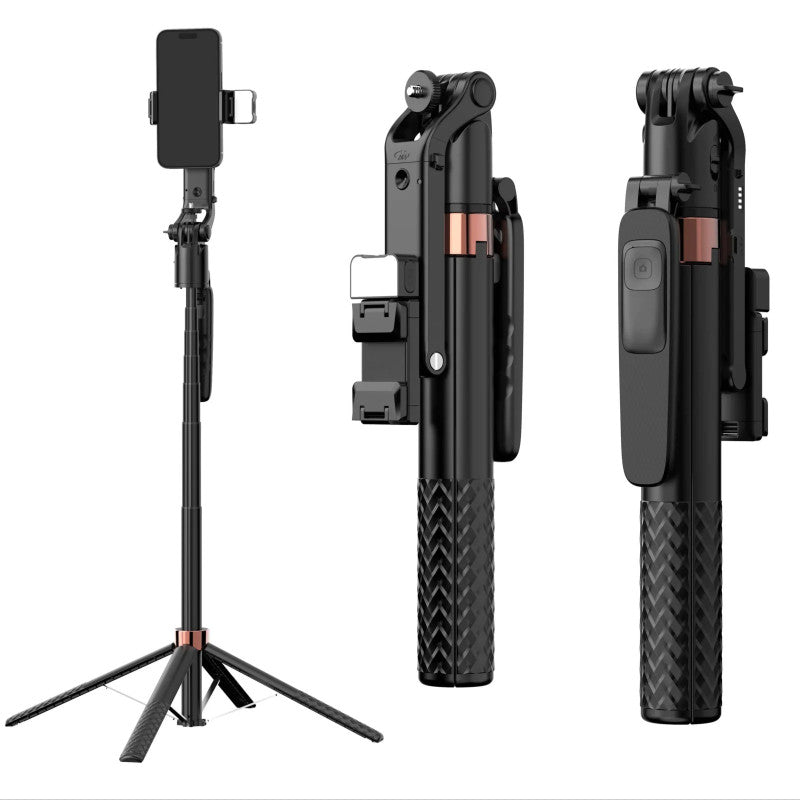 A101 AI intelligent auto face tracking gimbal tripod with 1.8m extension and dual RGB fill lights
