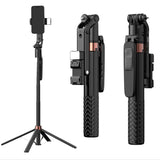 A101 AI intelligent auto face tracking gimbal tripod with 1.8m extension and dual RGB fill lights
