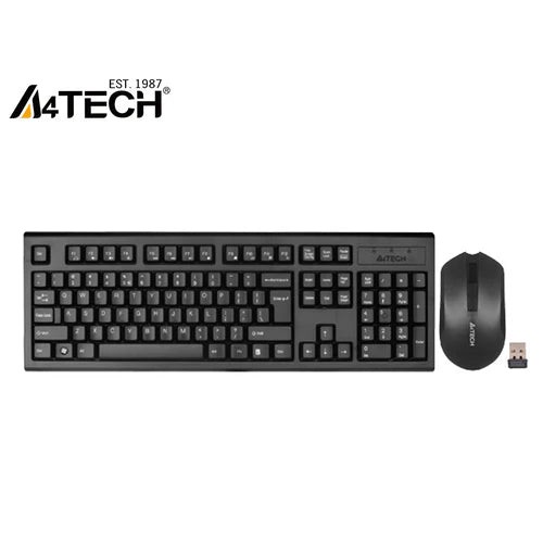 A4Tech 3000NS Wireless Keyboard and Silent Click Mouse Combo Set