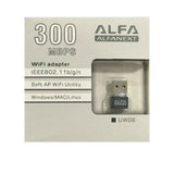 ALFA UW06 ALFANEXT Wireless Adapter 300Mbps WIFI Dongle