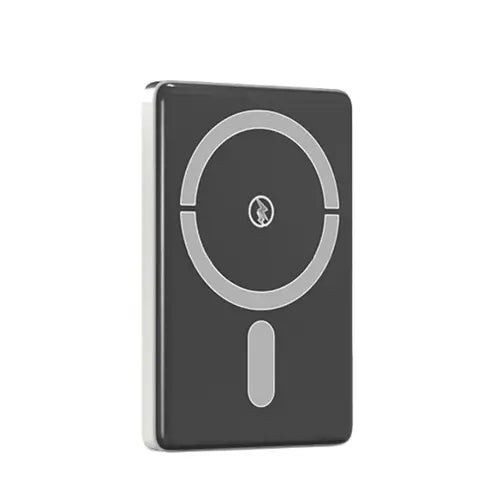 Aspor A381 mini magnetic portable wireless power bank featuring 5000mAh capacity, 15W wireless charging, and PD 20W USB-C port