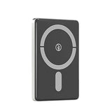 Aspor A381 mini magnetic portable wireless power bank featuring 5000mAh capacity, 15W wireless charging, and PD 20W USB-C port