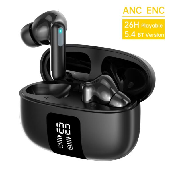Aspor A639 ANC & ENC Wireless Earbuds with 26H Battery Life and Bluetooth 5.4