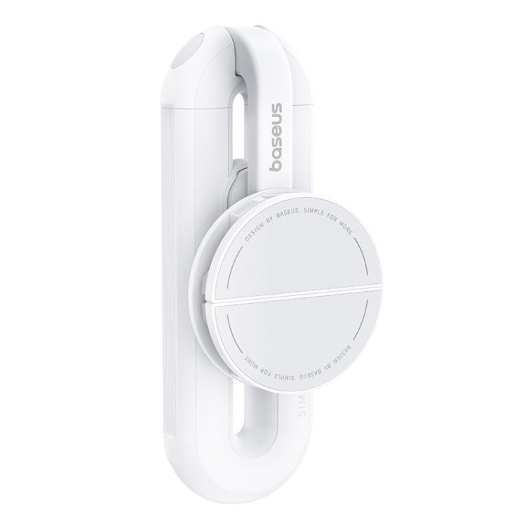 Baseus TechShot Series Dual-Support Selfie Stick with Magnetic and Clamp Mode in Moon White
