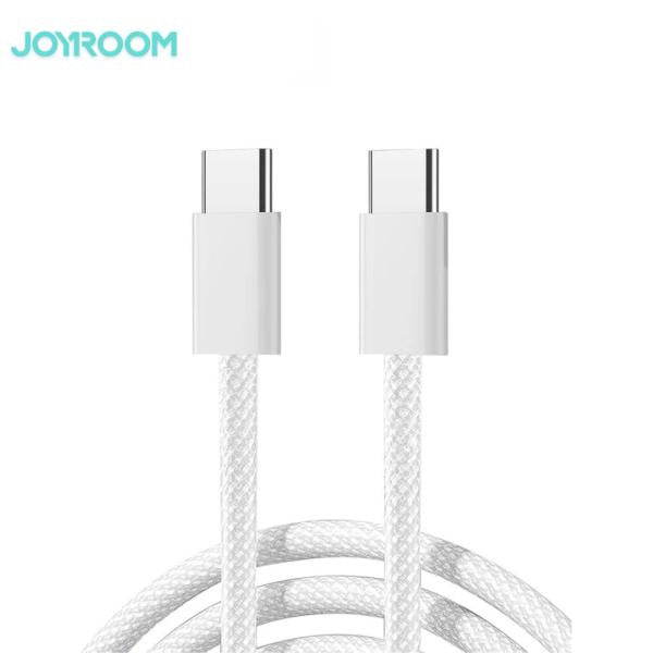 Ben Series S-A45 Type-C to Type-C 60W fast charging data cable showcasing its 48-strand nylon braided armor shield, heavy-duty ABS connector housings, and 1-meter length