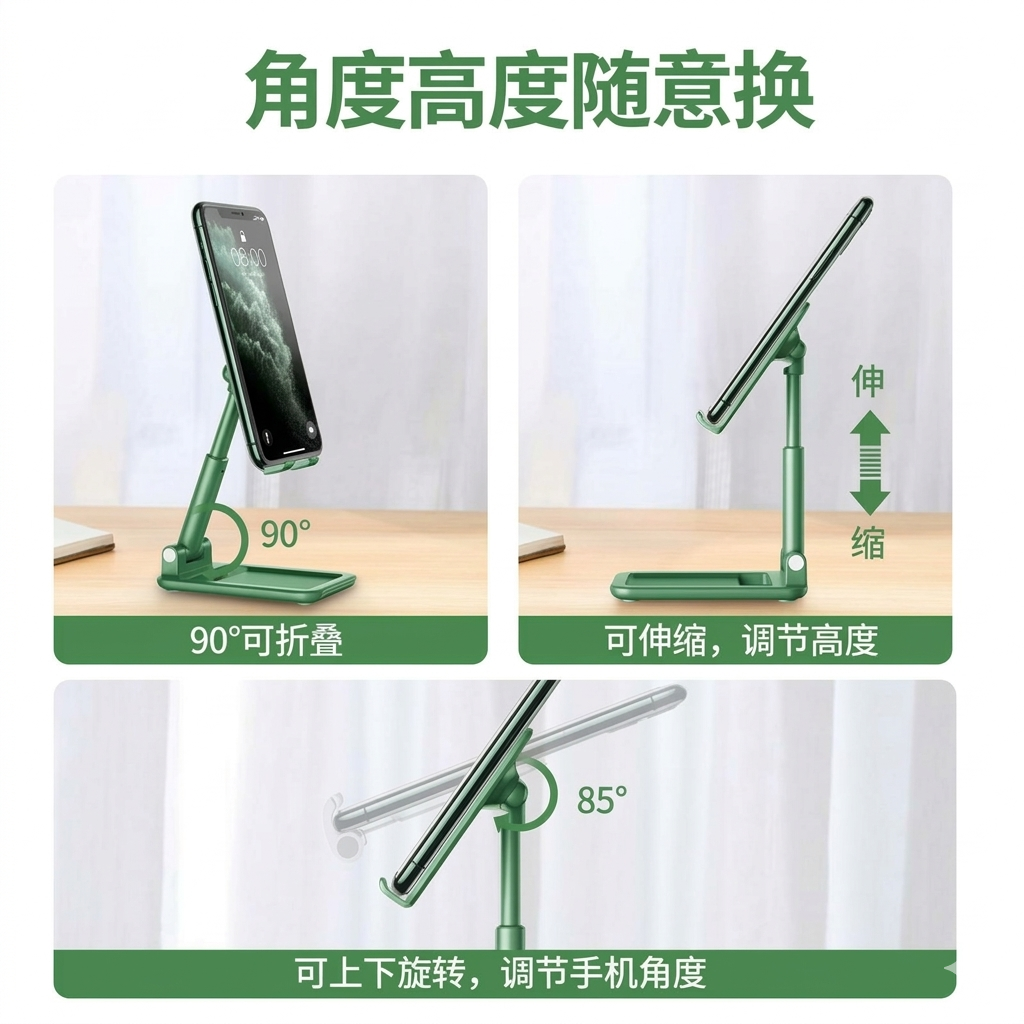 Big Size Foldable Tablet and Mobile Stand Holder for iPad and Large Smartphones