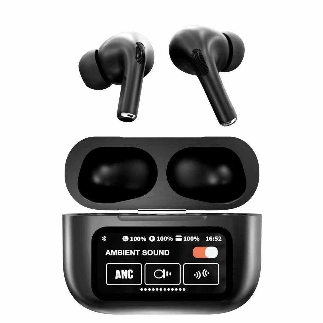 New A9 Pro Apple AirPods Ultra noise cancelling ANC/ENC Touch Control BT 5.4 Earbuds