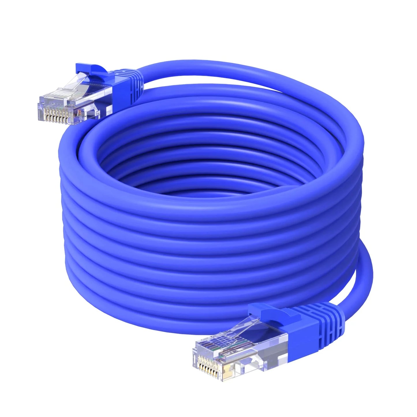 High-speed Cat 6 UTP LAN cable with gold-plated RJ45 connectors for Gigabit Ethernet networks