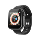 D20 Ultra fitness bracelet and black smartwatch with heart rate and blood pressure monitoring