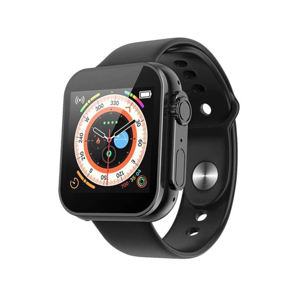 D20 Ultra fitness bracelet and black smartwatch with heart rate and blood pressure monitoring