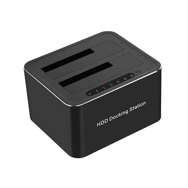 D25 HDD Docking Station USB 3.1 for 2.5 and 3.5 inch SATA SSD/HDD with LED Lighting