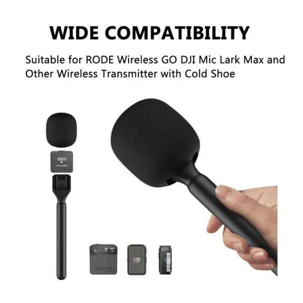 RODE Interview Microphone Handle, Mic Handheld Adaptor With Windshield Foams