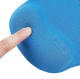 Eco-Rest ergonomic mousepad with integrated wrist support, smooth fabric surface, and non-slip rubber base for professional office use