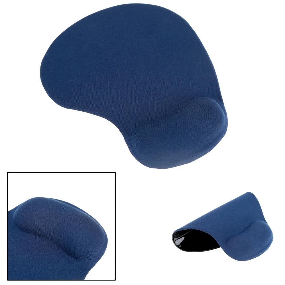 Eco-Rest ergonomic mousepad with integrated wrist support, smooth fabric surface, and non-slip rubber base for professional office use