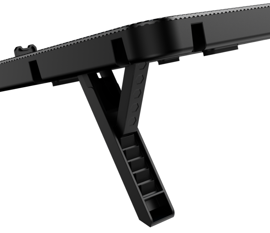 HAWK 069 Laptop Cooling Pad featuring 5 powerful fans for superior heat dissipation, an ergonomic design with multiple adjustable height settings, and a stable base to ensure optimal airflow and comfort during long working or gaming sessions