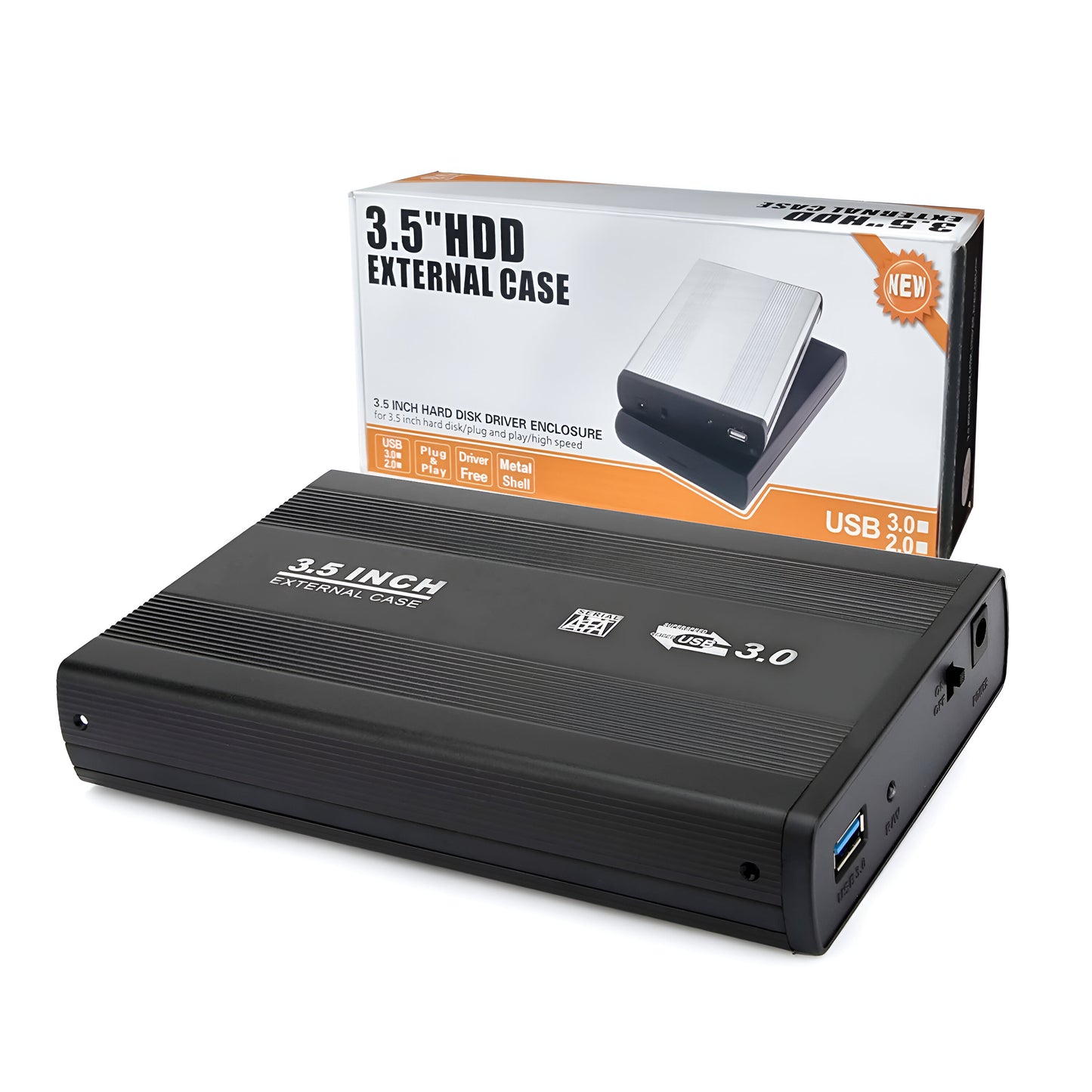 HDD Case 3.5 Inch Sata Hard Disk Case Metal Body