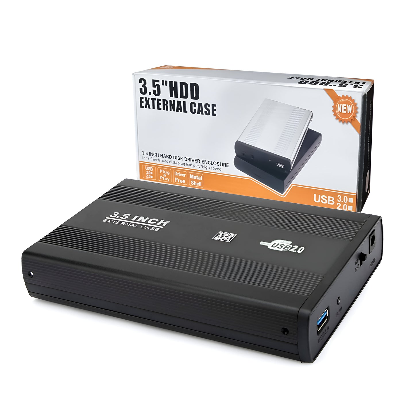 HDD Case 3.5 Inch Sata Hard Disk Case Metal Body