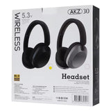 AKZ-30 Over-Ear Wireless Headphones | Bluetooth 5.3 | TF Card & FM Radio Support