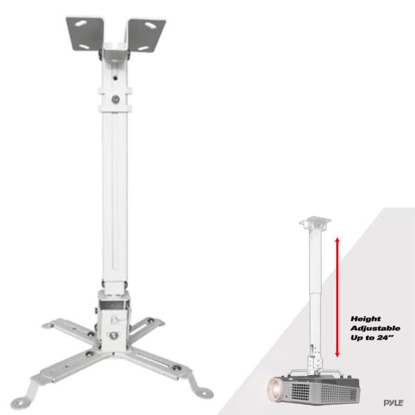 Heavy gauge square-type projector ceiling mount, 2 feet extension, iron construction with 15kg load capacity for secure installation