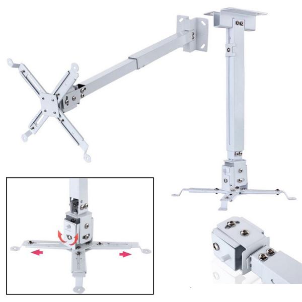Heavy gauge square-type projector ceiling mount, 2 feet extension, iron construction with 15kg load capacity for secure installation