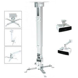 Heavy gauge square-type projector ceiling mount, 2 feet extension, iron construction with 15kg load capacity for secure installation