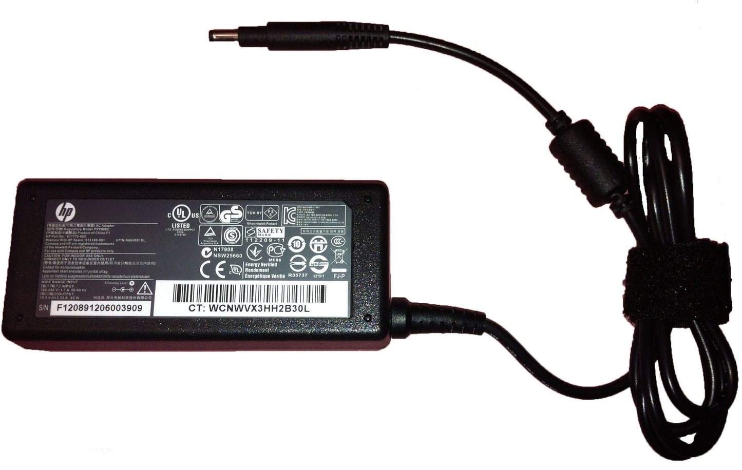 HP Sleekbook 14 and 15 series laptop charger 19.5V 3.33A with 4.8x1.7mm pin