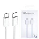 High-quality 60W Type-C to Type-C braided cable displaying its soft yarn textile jacket, reinforced strain relief connector boots, and premium tinned copper core pins