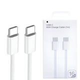 Premium 60W Type-C to Type-C nylon-coated fast charging cable featuring its robust 1-meter braided design, pure copper conductor wire array, and reinforced strain relief boots