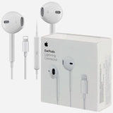 Iphone x Lightning Handsfree Original featuring deep bass, sweat resistance, and integrated remote control