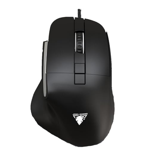 JEDEL CP102 Wired Gaming Mouse with Silent Click Technology and 3600 DPI.