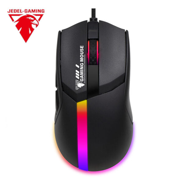 JEDEL GM1401 7D RGB Gaming Mouse with 12400 DPI and 12 Lighting Effects
