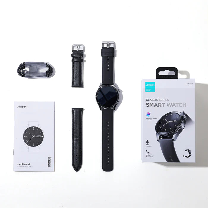 JOYROOM JR-FC2 Pro Classic Series Smart Watch with 1.32 inch Hi-Res IPS Display and Rotatable Metal Crown
