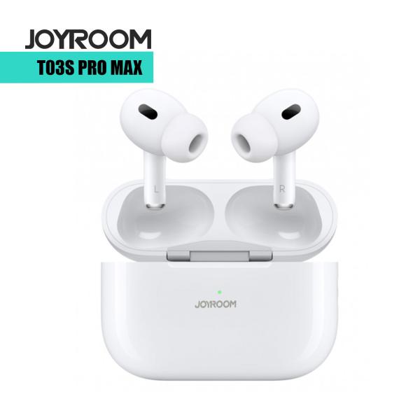 Original Joyroom JR-T03S Pro Max wireless earbuds with pop-up window, BT V5.3, and wireless charging support