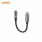 LDNIO LSY80I Lightning to 3.5mm Hi-Fi Audio Adapter with DAC & Wire Control