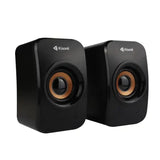 Kisonli KS-07 black portable multimedia USB speakers for PC and laptop with 3.5mm jack