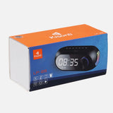 Kisonli LP-2S smart RGB speaker with digital alarm clock display, Bluetooth 5.0, and HiFi stereo sound