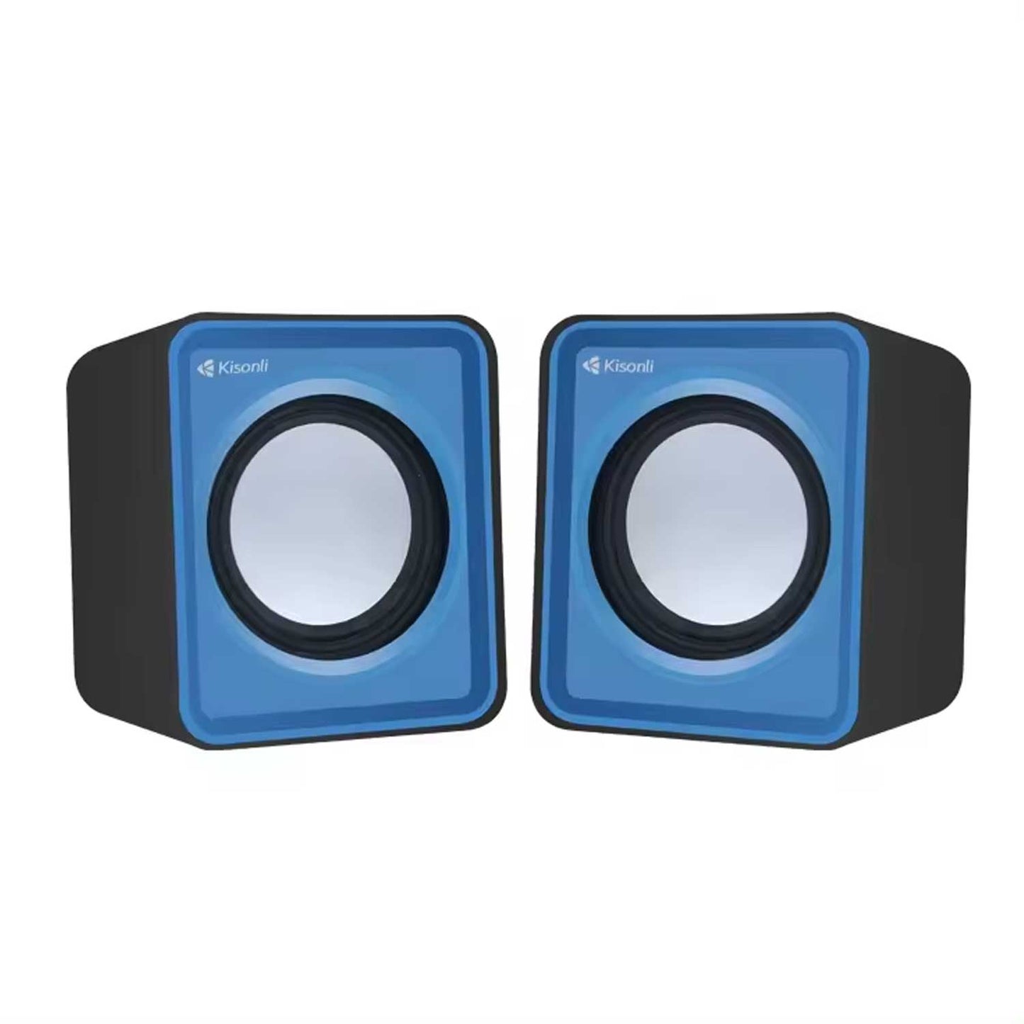 Kisonli V310 multimedia computer speaker system with 2.0 channel sound and USB power connection
