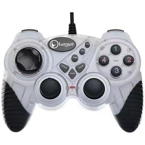 L4000 Sirius USB gamepad for PC with double vibration shock and anti-slip grip