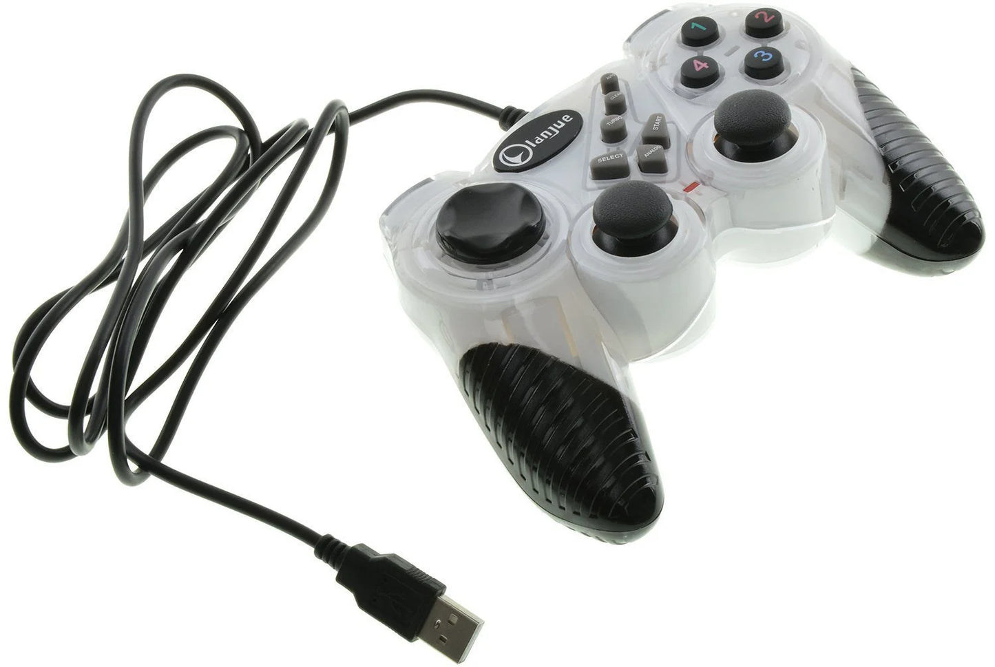 L4000 Sirius USB gamepad for PC with double vibration shock and anti-slip grip