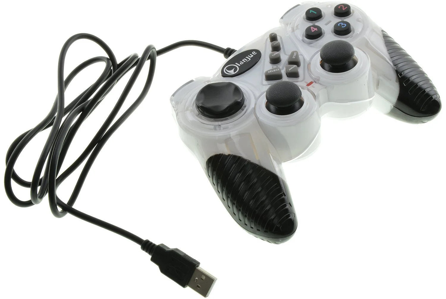 L4000 Sirius USB gamepad for PC with double vibration shock and anti-slip grip