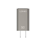 LDNIO A2527C 30W Fast Charger with 90° foldable US plug for compact, efficient power delivery