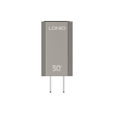 LDNIO A2527C 30W Fast Charger with 90° foldable US plug for compact, efficient power delivery