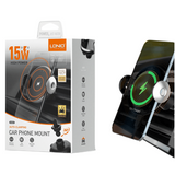LDNIO MA02 15W fast wireless car charger stand with adjustable mount for smartphones