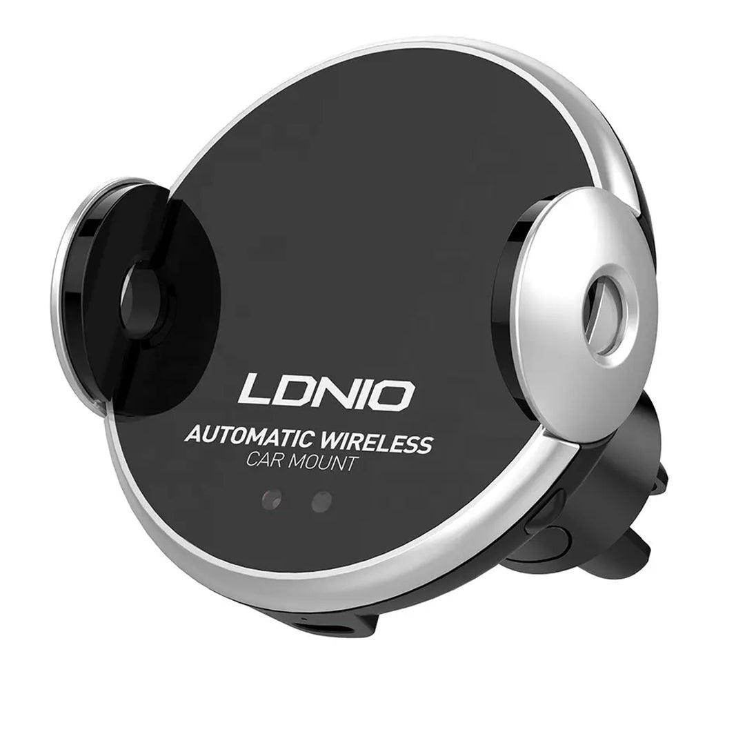 LDNIO MA02 15W fast wireless car charger stand with adjustable mount for smartphones