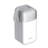 LDNIO PQ50 50000mAh 22.5W Power Bank with USB-C Fast Charging, Smart LED Display, and Built-in Charging Cables for reliable high-capacity mobile power
