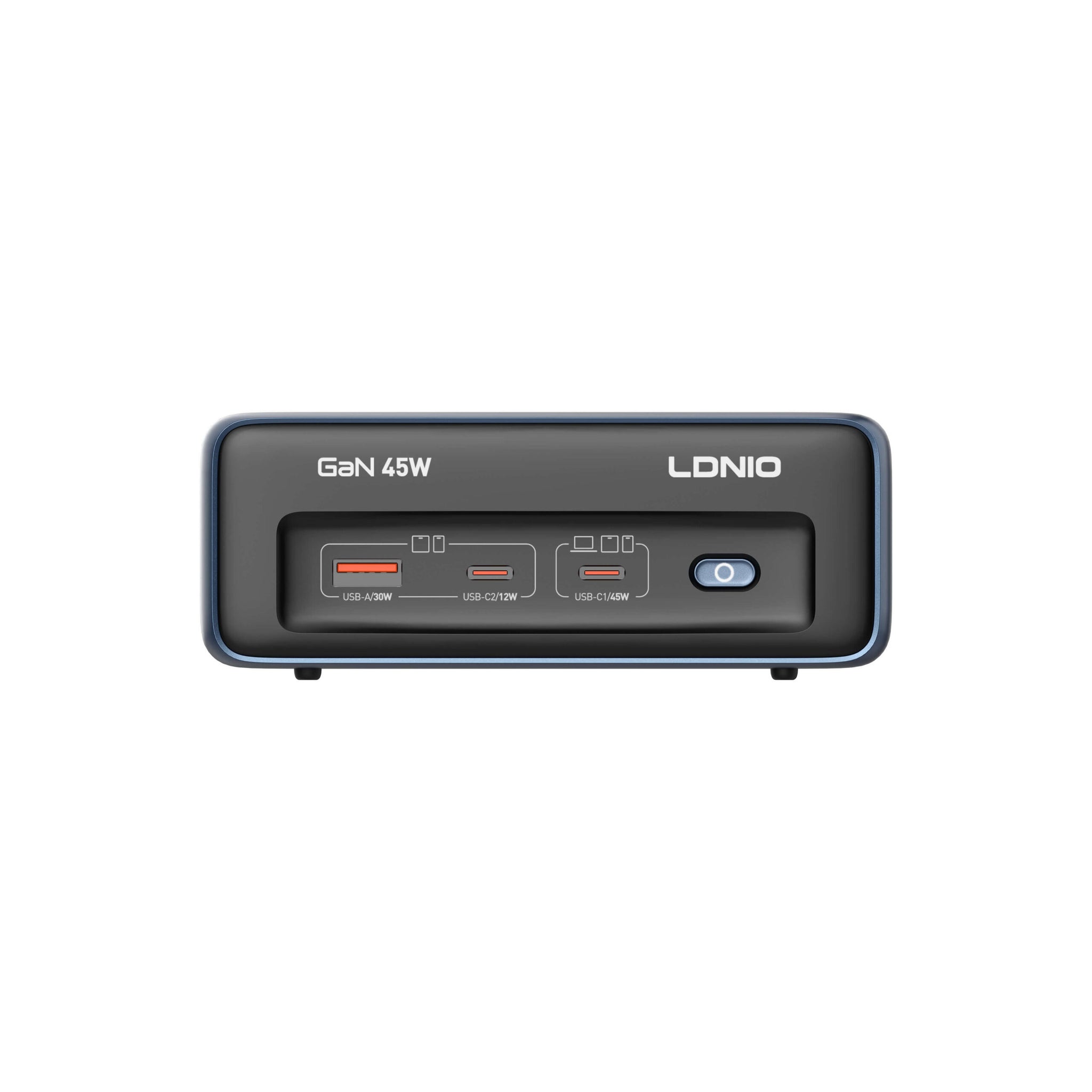 LDNIO SC1 45W 5-In-1 Ports PD Universal Socket Desktop Power Strip with 2500W Capacity for Efficient Multi-Device Charging