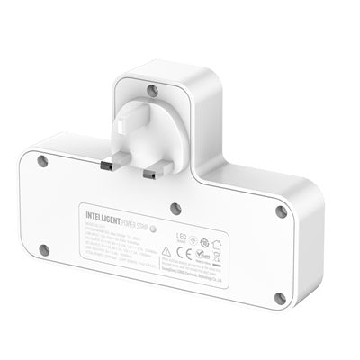 LDNIO SC2311 portable extension socket with 2 AC outlets, 4 USB ports, and touch-control night lamp