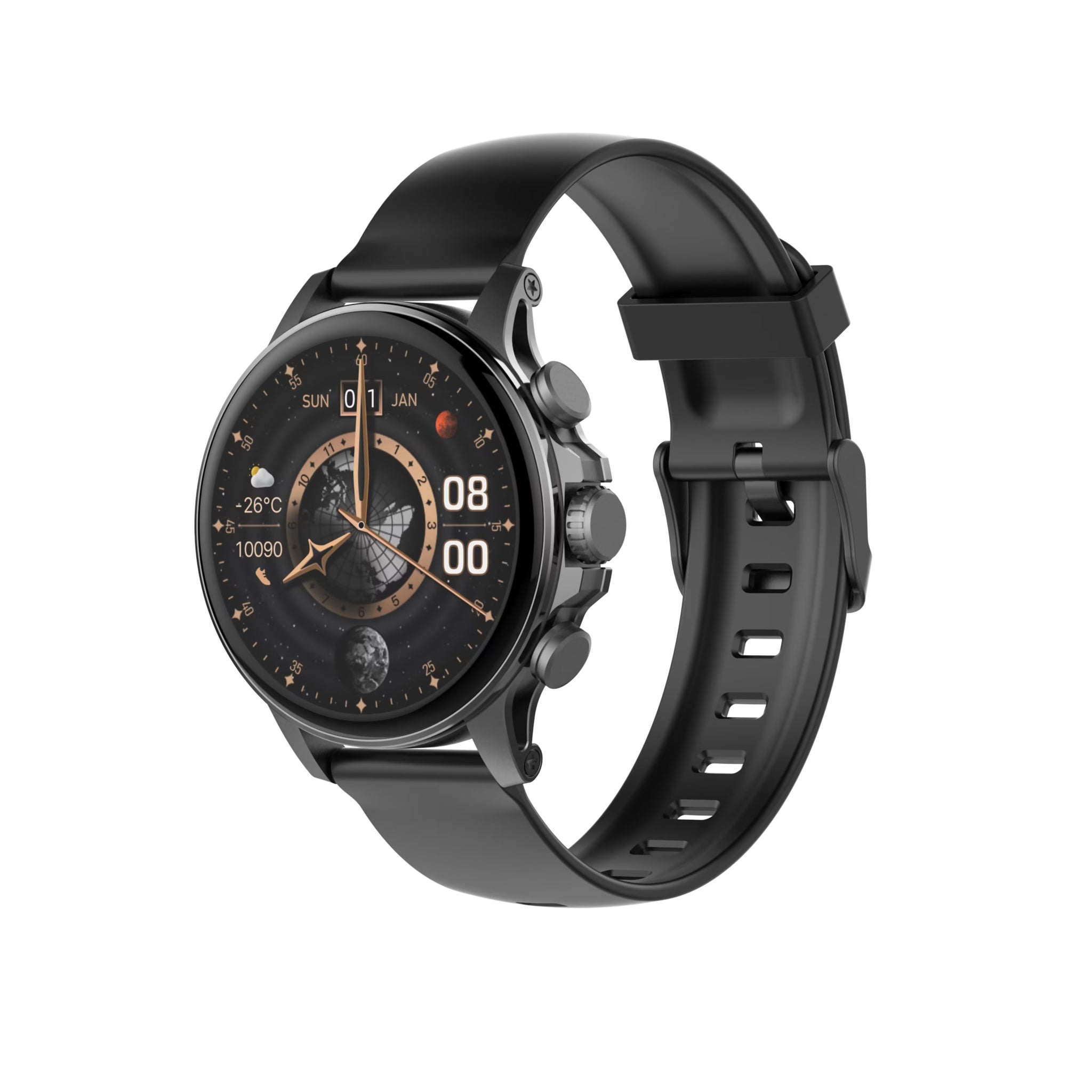 LDNIO SW01 Smartwatch with 1.58 inch AMOLED HD Display, 1000 nits brightness, and GPS support